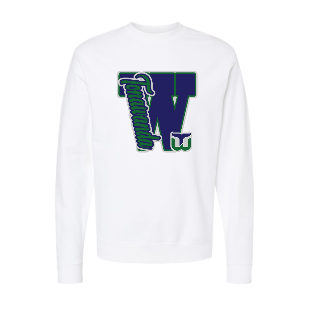 Whalers Varsity Letter Adult Sweatshirt