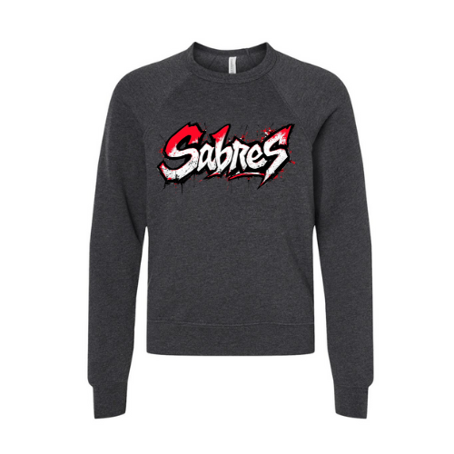 Jr. Sabres Red Graffiti Youth Sweatshirt