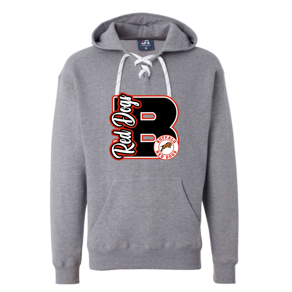 Red Dogs Varsity Letter Adult Sweatshirt