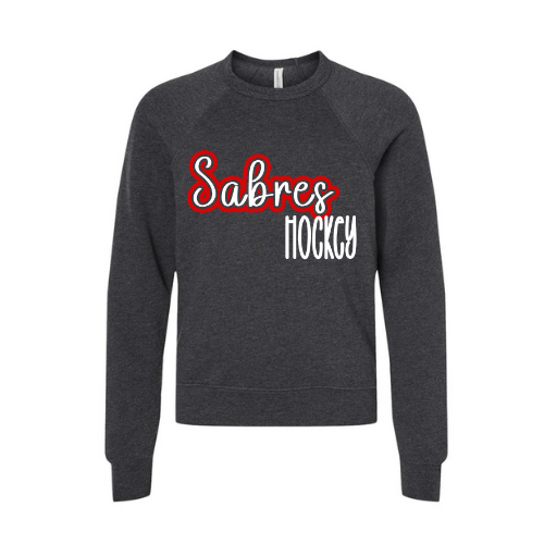 Jr. Sabres Red See-Thru Youth Sweatshirt
