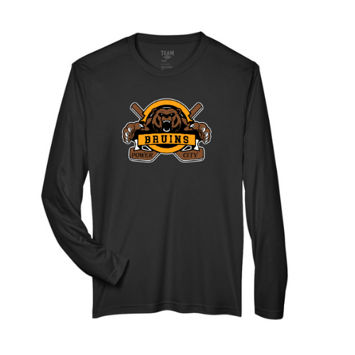 Power City Bruins Youth Performance Long Sleeve Shirt
