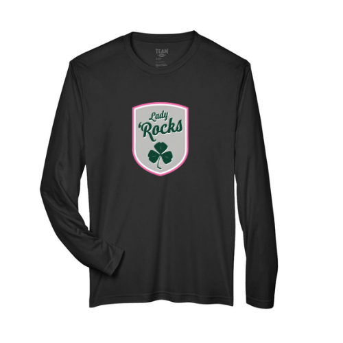 Buffalo Shamrocks/Lady Rocks Youth Long Sleeve Performance Shirt