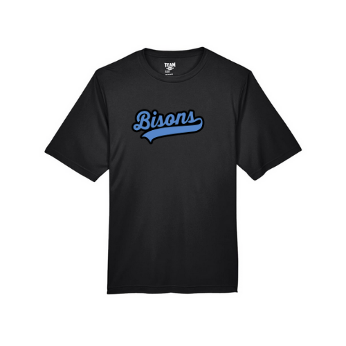 Buffalo Bisons Blue Adult Performance Short Sleeve Shirt