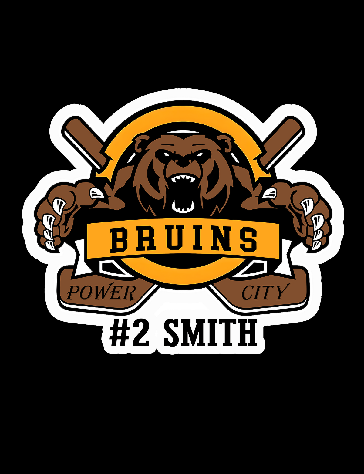 Power City Bruins Car Decal