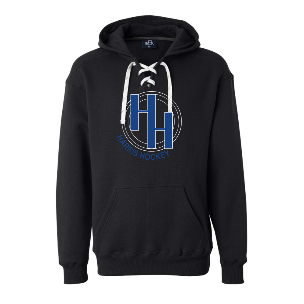 Adult Lace Up Hooded Sweatshirt