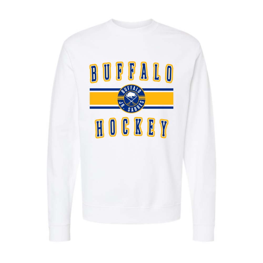 Jr Sabres Blue Stripe Adult Sweatshirt