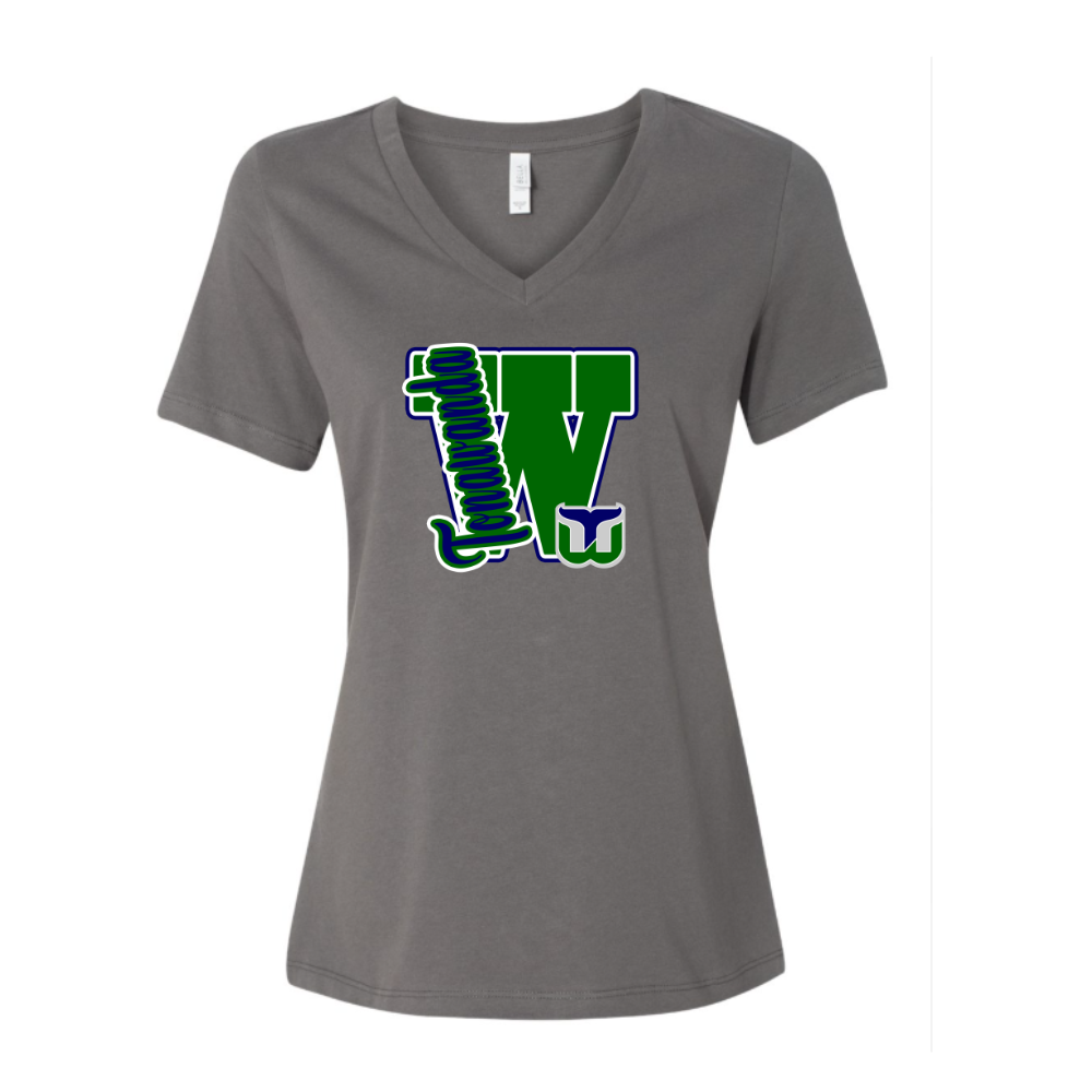 Whalers Varsity Letter Adult T-Shirt