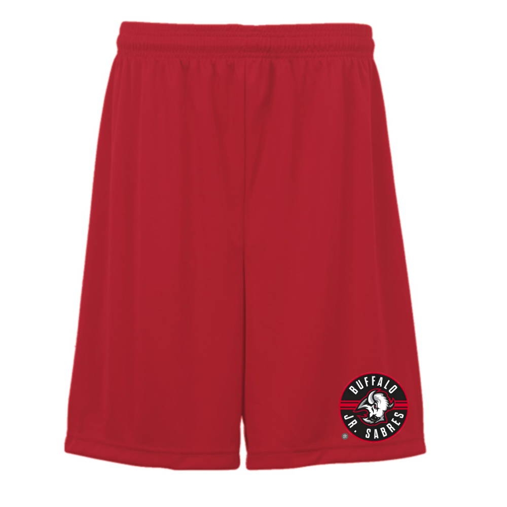 Jr Sabres Red Adult Performance Shorts