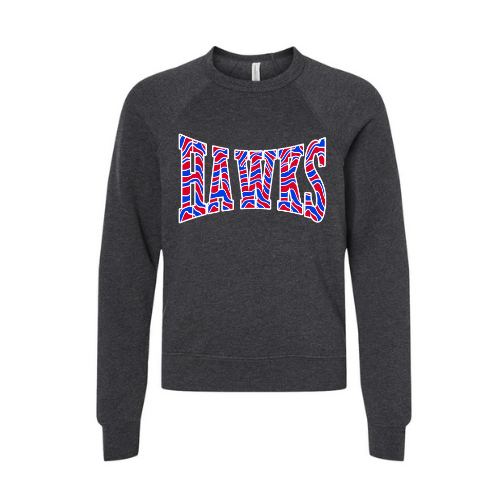 Hawks Striped Print Youth Sweatshirt