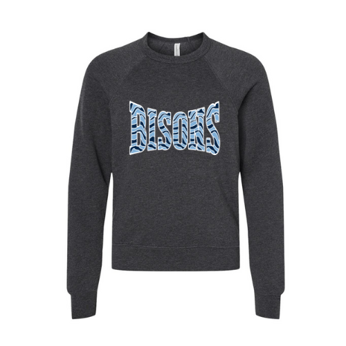 Bisons Striped Print Youth Sweatshirt