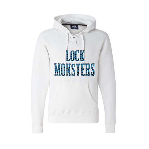Lock Monsters Striped Print Adult Sweatshirt