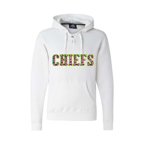 Chiefs Striped Print Adult Sweatshirt