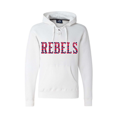 Rebels Striped Print Adult Sweatshirt