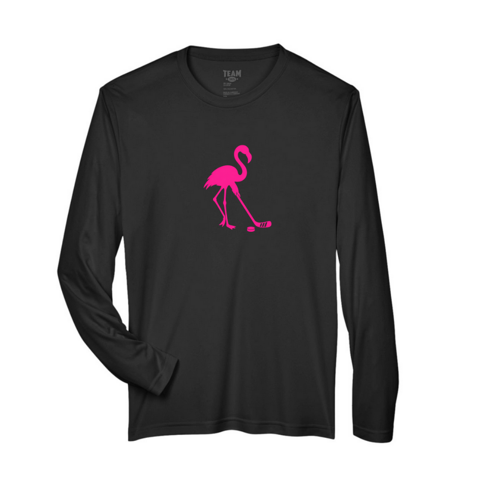 HHD Pink Flamingos Adult Long Sleeve Performance Shirt
