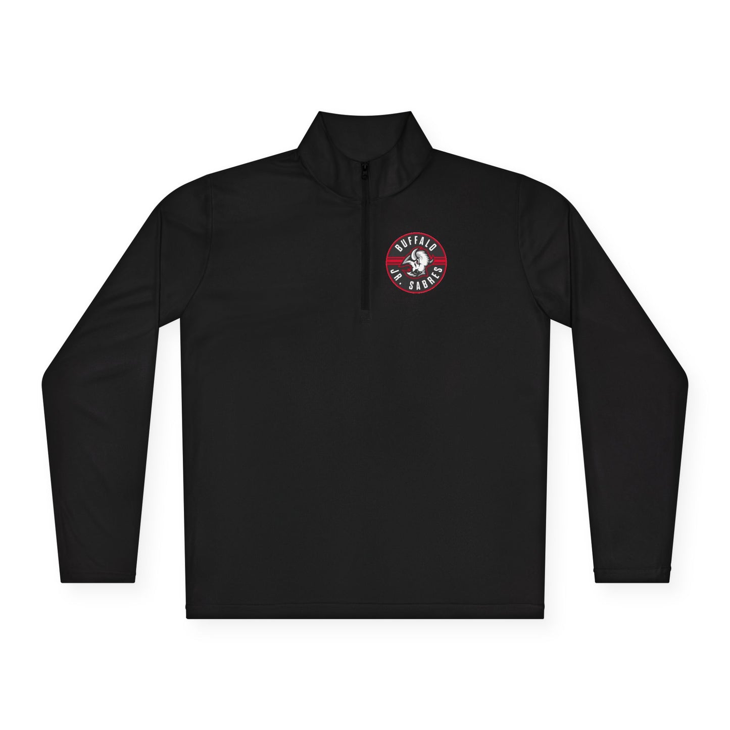 Jr Sabres Red Adult Performance Quarter Zip Pullover