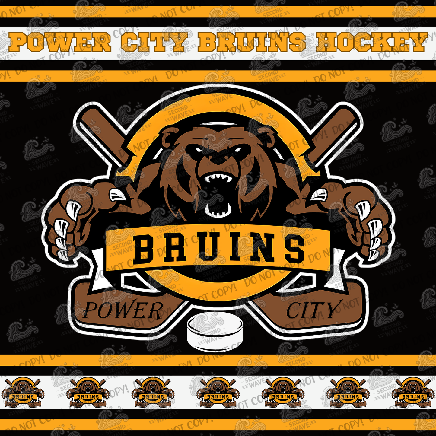 Bruins Blanket with Stripes