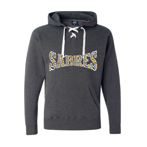 Jr Sabres Blue Striped Print Adult Sweatshirt