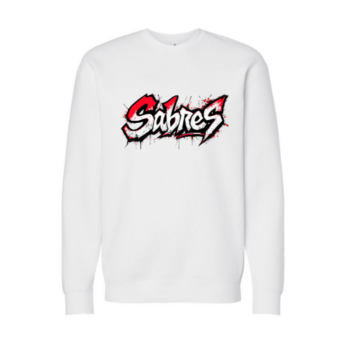 Jr. Sabres Red Grafitti Adult Sweatshirt