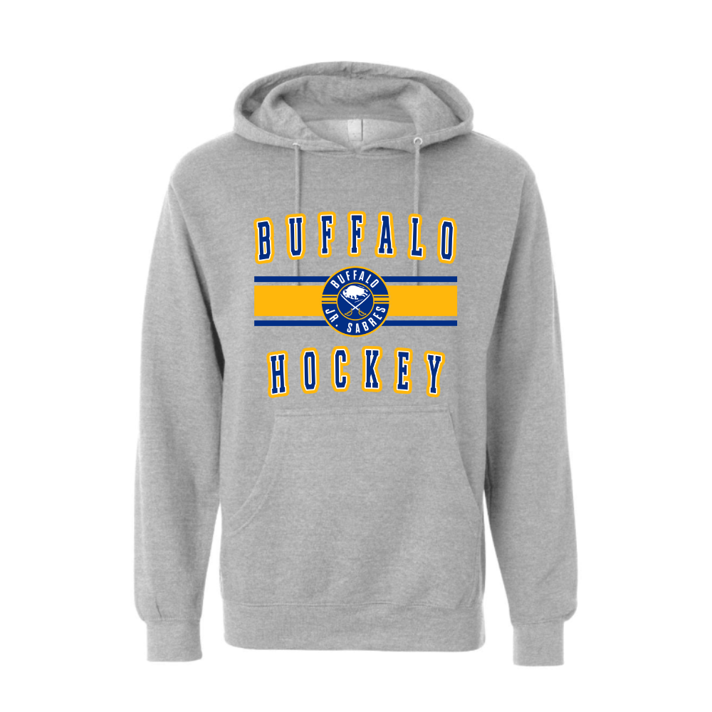 Jr Sabres Blue Stripe Adult Sweatshirt
