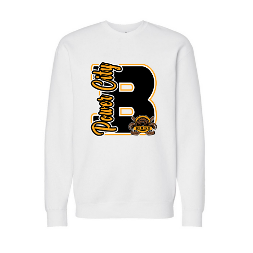 Power City Bruins Varsity Letter Adult Sweatshirt