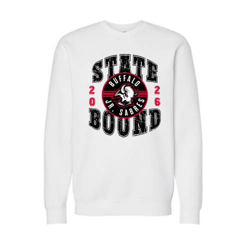 Jr. Sabres Red Adult Playoff/States Sweatshirt