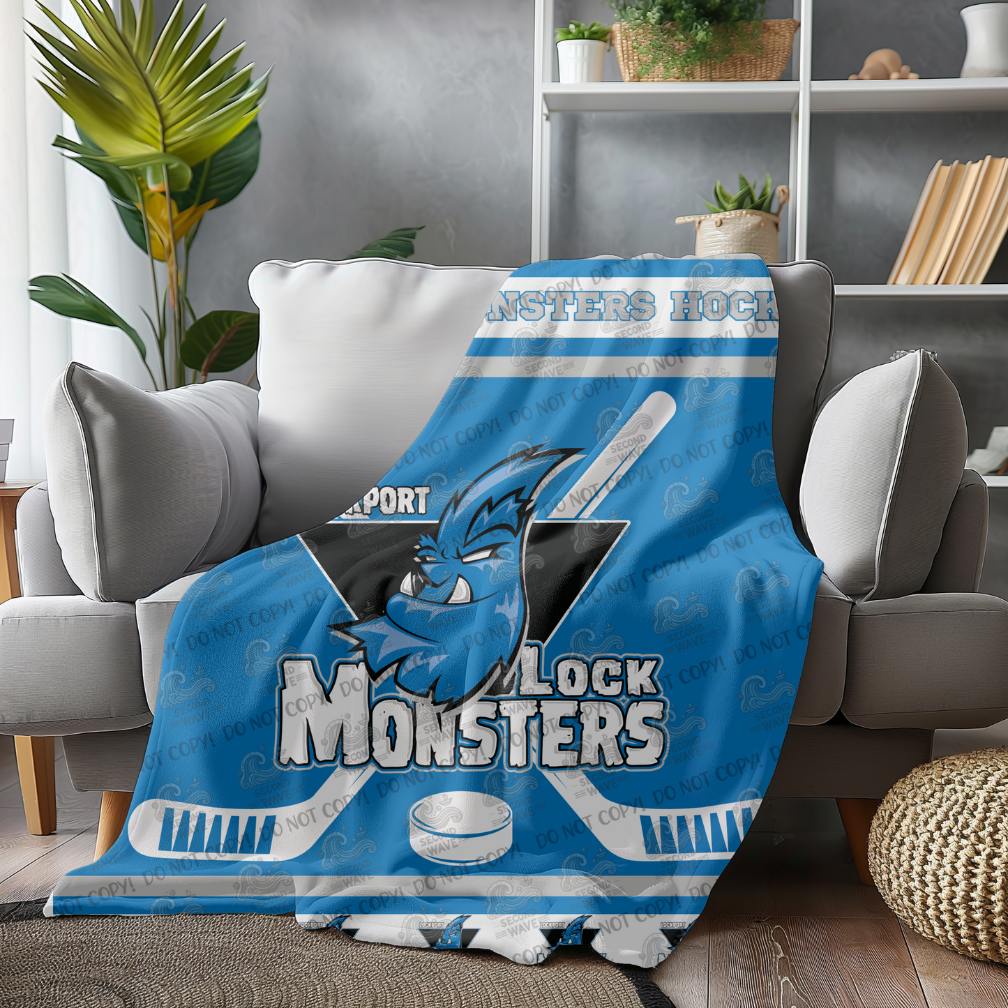 Lockport Blanket with Stripes