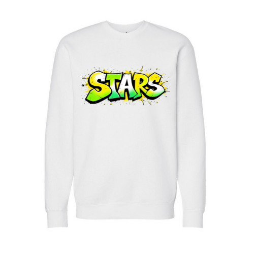 Stars Grafitti Adult Sweatshirt