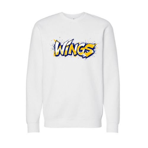 Wings Grafitti Adult Sweatshirt