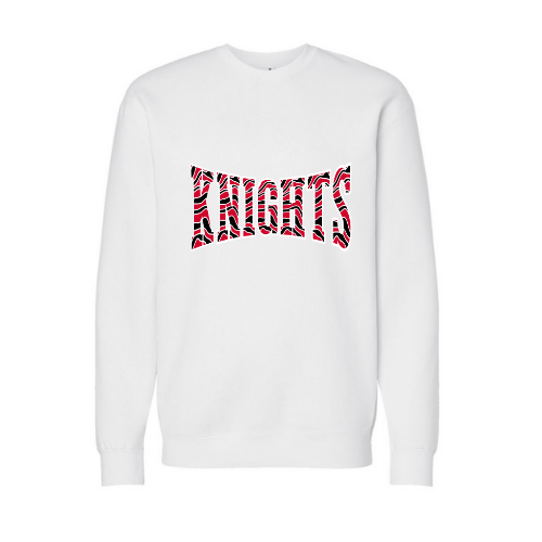 Knights Striped Print Adult Sweatshirt