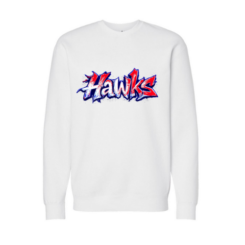 Hawks Grafitti Adult Sweatshirt