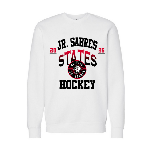 Jr. Sabres Red Gradient Adult Playoff/States Sweatshirt