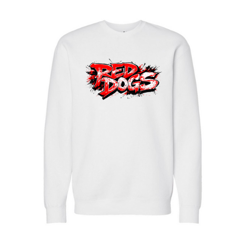 Red Dogs Grafitti Adult Sweatshirt