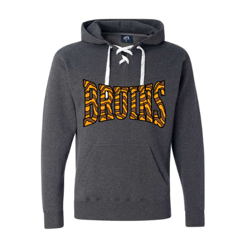 Bruins Striped Print Adult Sweatshirt