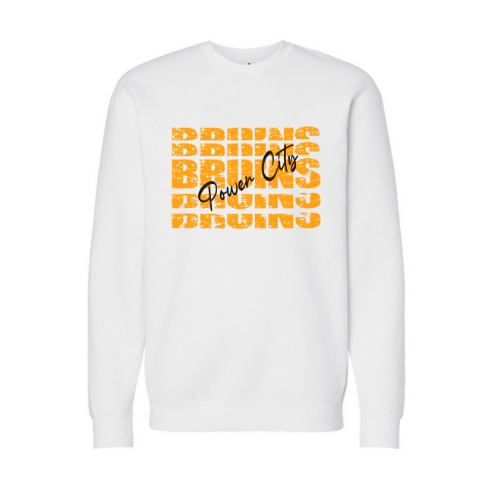 Power City Bruins Stacked Adult Sweatshirt