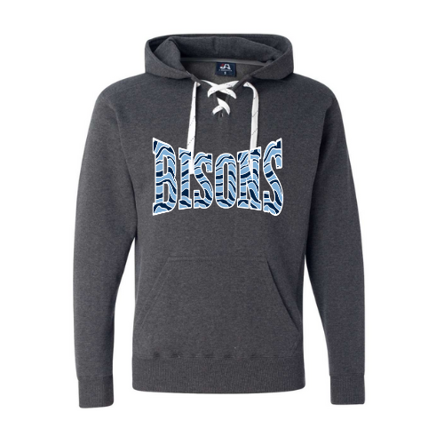 Bisons Striped Print Adult Sweatshirt