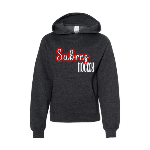Jr. Sabres Red See-Thru Youth Sweatshirt