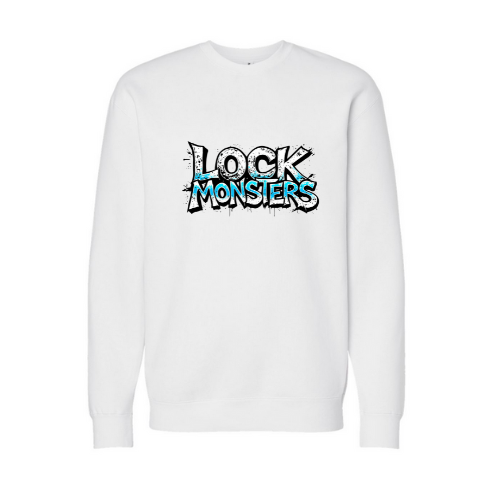 Lock Monsters Grafitti Adult Sweatshirt