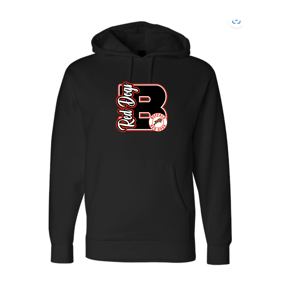 Red Dogs Varsity Letter Adult Sweatshirt