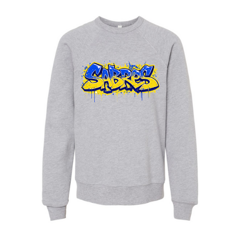 Jr. Sabres Blue Graffiti Youth Sweatshirt