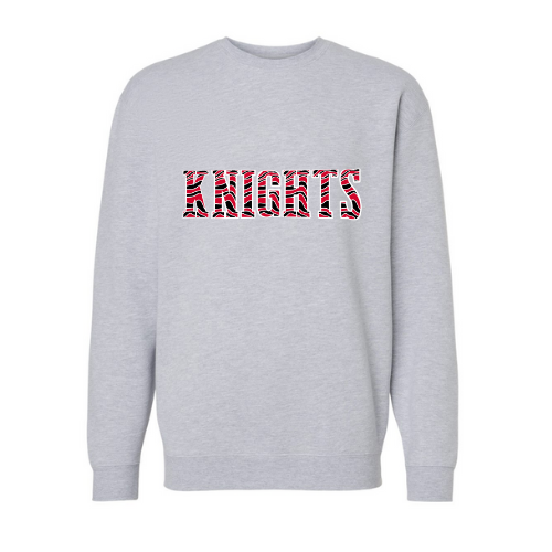 Knights Striped Print Youth Sweatshirt