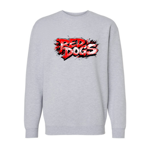 Red Dogs Grafitti Adult Sweatshirt