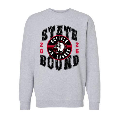 Jr. Sabres Red Adult Playoff/States Sweatshirt