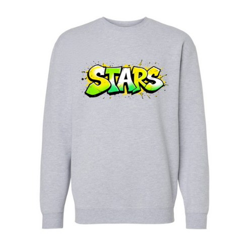 Stars Grafitti Adult Sweatshirt