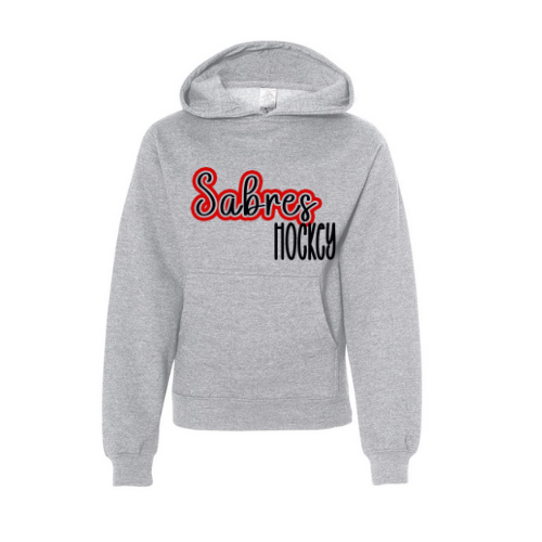 Jr. Sabres Red See-Thru Youth Sweatshirt