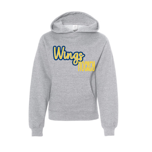 Wings See-Thru Youth Sweatshirt