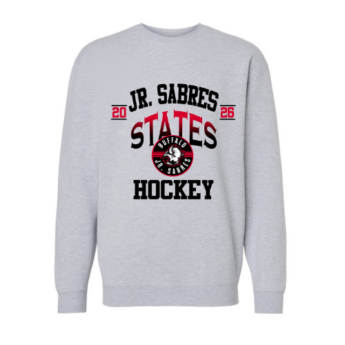 Jr. Sabres Red Gradient Adult Playoff/States Sweatshirt