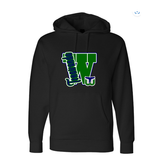 Whalers Varsity Letter Adult Sweatshirt
