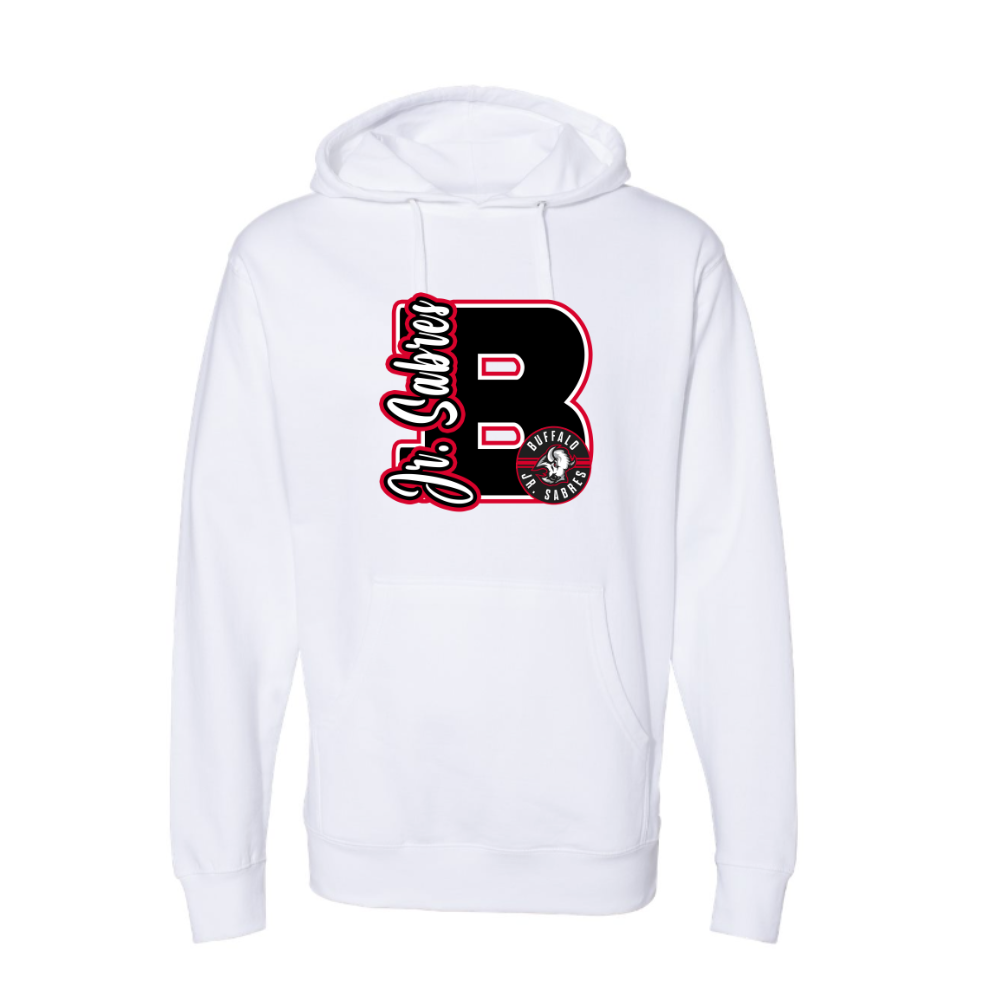 Jr. Sabres Red Varsity Letter Adult Sweatshirt