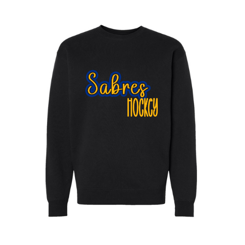 Jr. Sabres Blue See-Thru Adult Sweatshirt