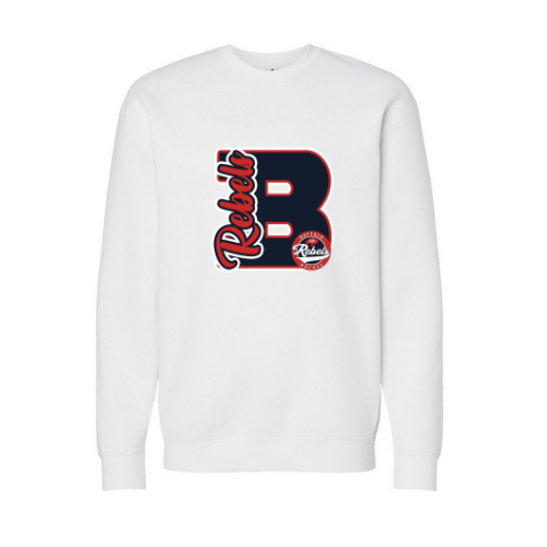 Rebels Varsity Letter Adult Sweatshirt